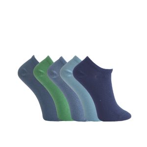 5-PACK LÅGA BARNSNEAKERS, BLÅ MIX