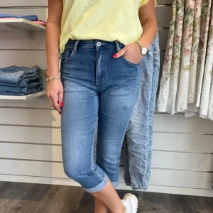 Alba  Trekvartsbyxor  Denim A1233-B-A-4