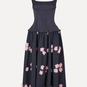 Corset Long Dress - Pink Petunia