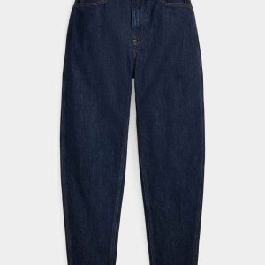 Deep Indigo Curved Tapered Jeans