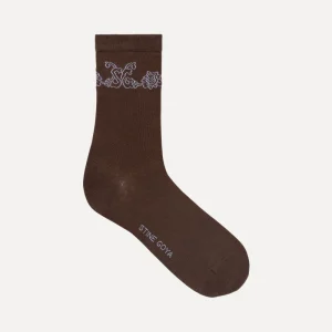 Short Socks - Rose intarsia