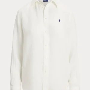 Vit Classic Fit Linneskjorta