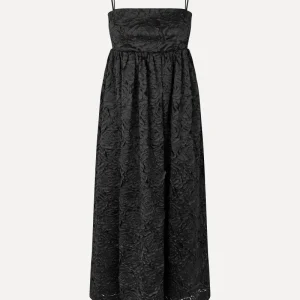 Voluminous Midi Dress - Black